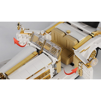 Klocki konstrukcyjne Retro Auto K500 dla dzieci 8+ Ruchome elementy + Klocki 868 el.